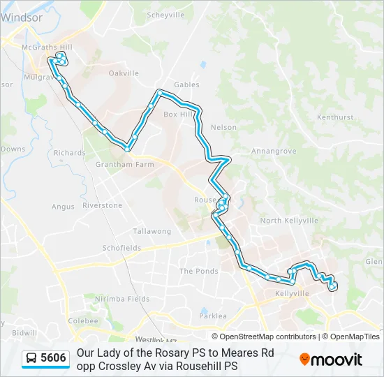 5606 Bus Line Map