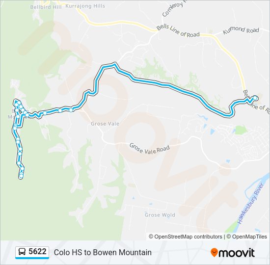 5622 Route Schedules, Stops & Maps Bowen Mountain (Updated)