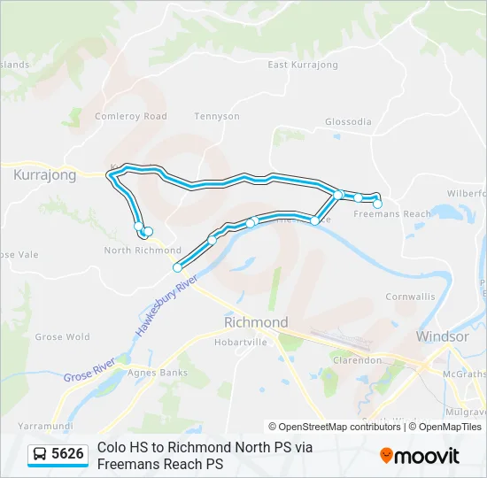 5626 Bus Line Map