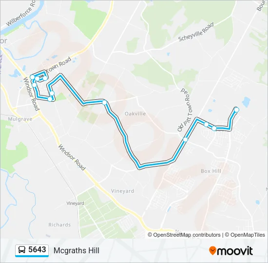 5643 Bus Line Map