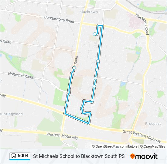 6004 bus Line Map