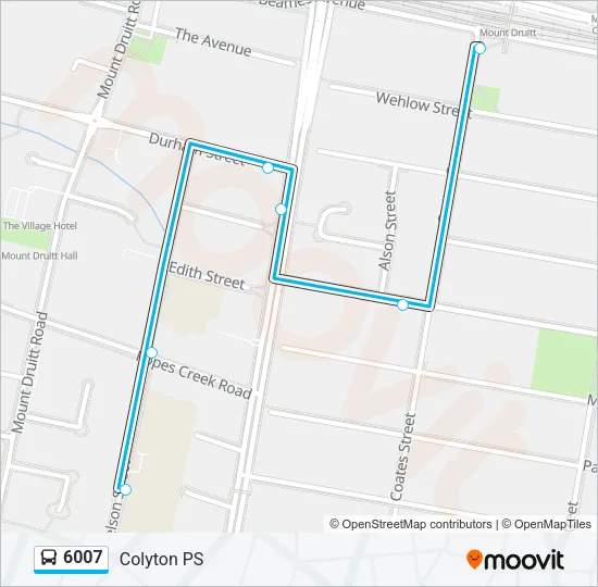 6007 Bus Line Map