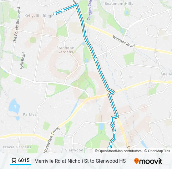6015 Bus Line Map