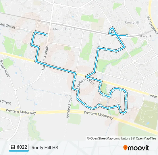 6022 Bus Line Map