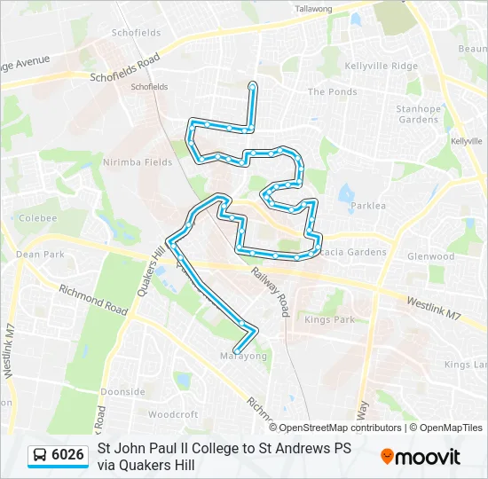 6026 Bus Line Map