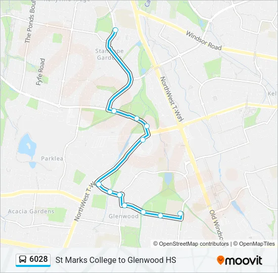 6028 Bus Line Map