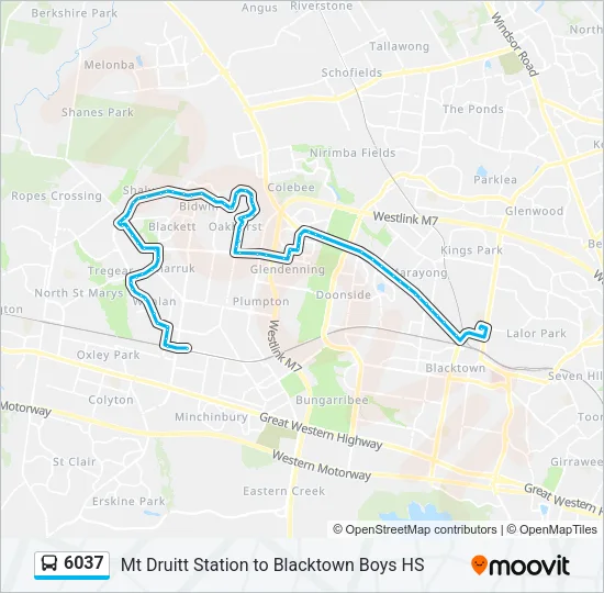 6037 Bus Line Map