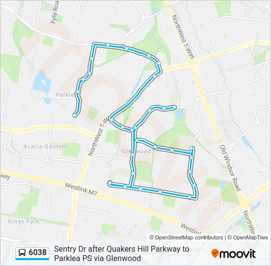 6038 Bus Line Map
