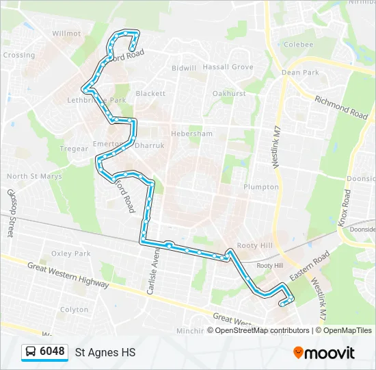 6048 Bus Line Map