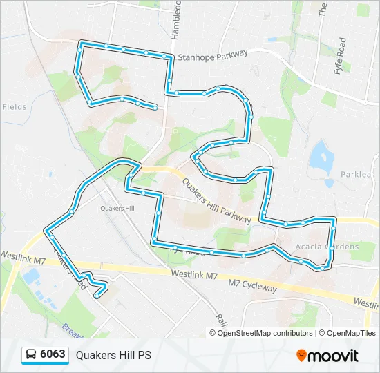 6063 Bus Line Map