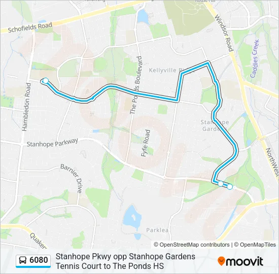 6080 Bus Line Map