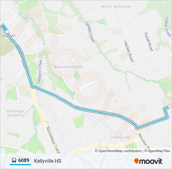 6089 bus Line Map