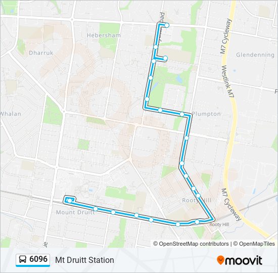 6096 bus Line Map