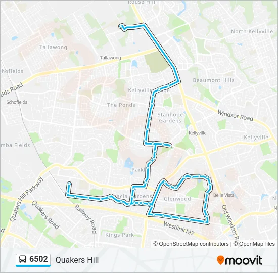 6502 Bus Line Map