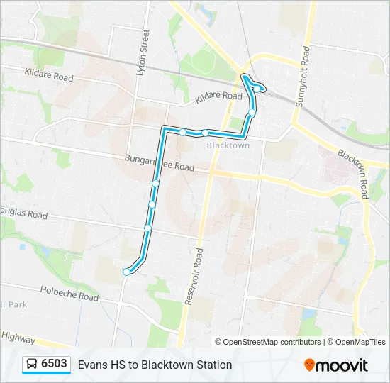 6503 Bus Line Map