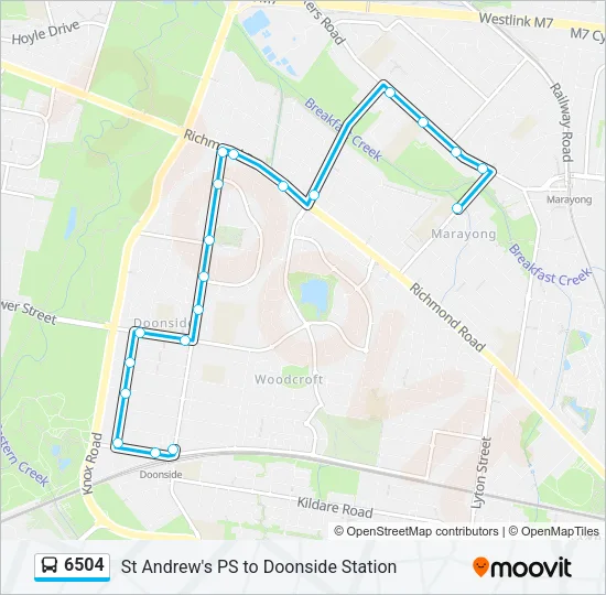 6504 Bus Line Map