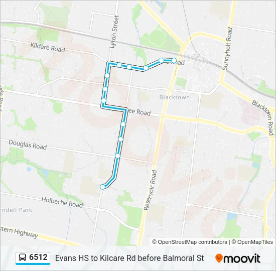6512 Bus Line Map