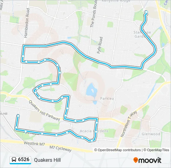 6526 Bus Line Map
