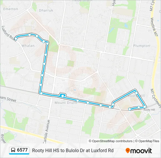 6577 Route: Schedules, Stops & Maps - Whalan (Updated)