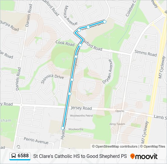 6588 Route: Schedules, Stops & Maps - Plumpton (Updated)