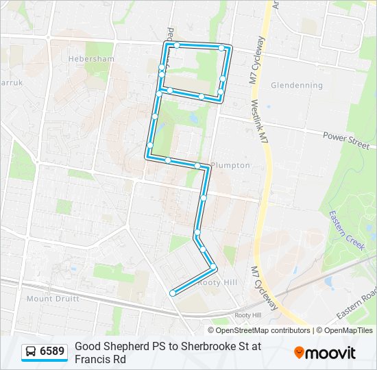 6589 bus Line Map