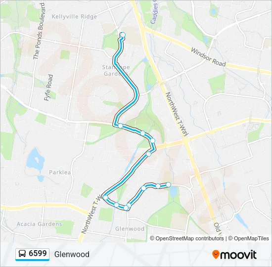 6599 Bus Line Map