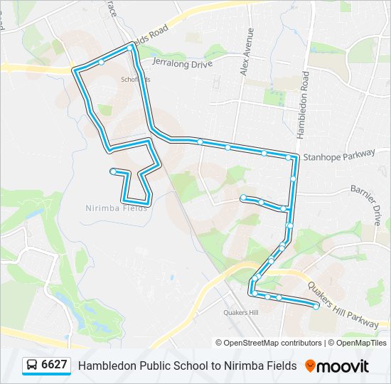 6627 Route: Schedules, Stops & Maps - Schofields (Updated)