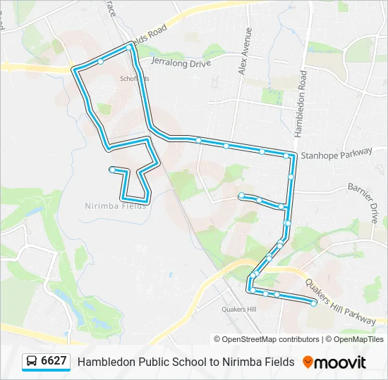6627 Route: Schedules, Stops & Maps - Schofields (Updated)