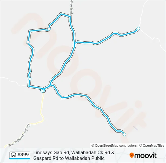 S399 Bus Line Map