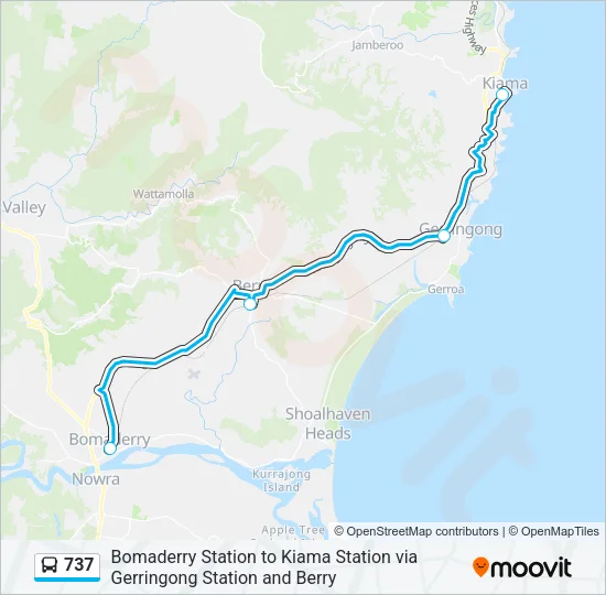 737 Bus Line Map