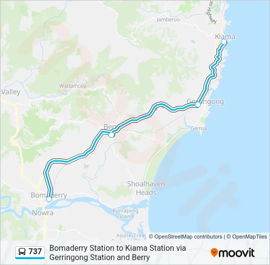 737 Bus Line Map