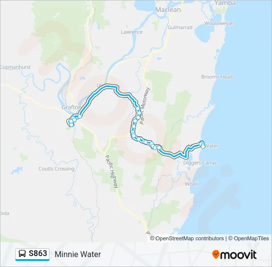 S863 Bus Line Map