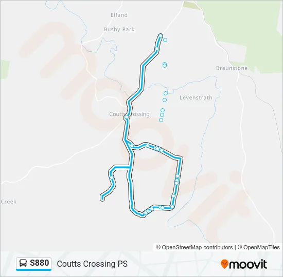 S880 Bus Line Map