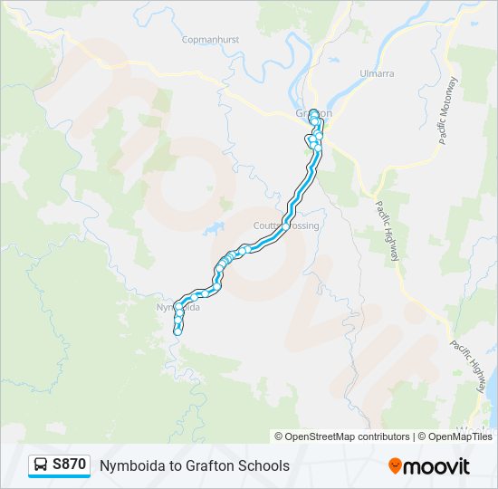 S870 bus Line Map