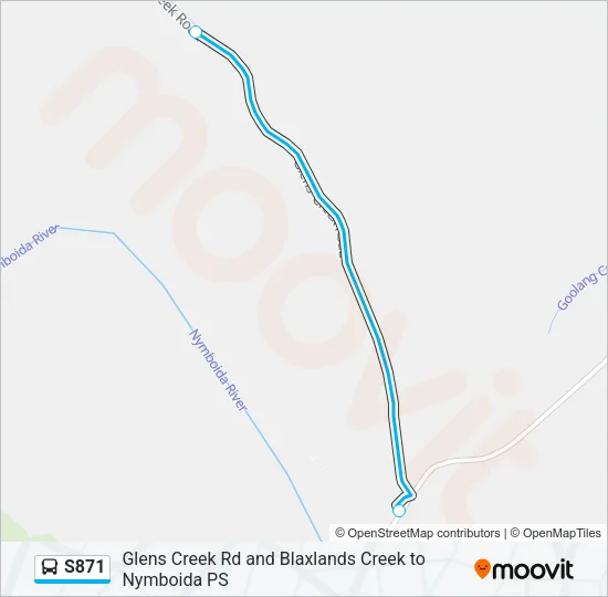 S871 Bus Line Map