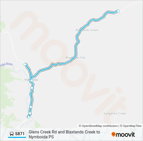 S871 Bus Line Map