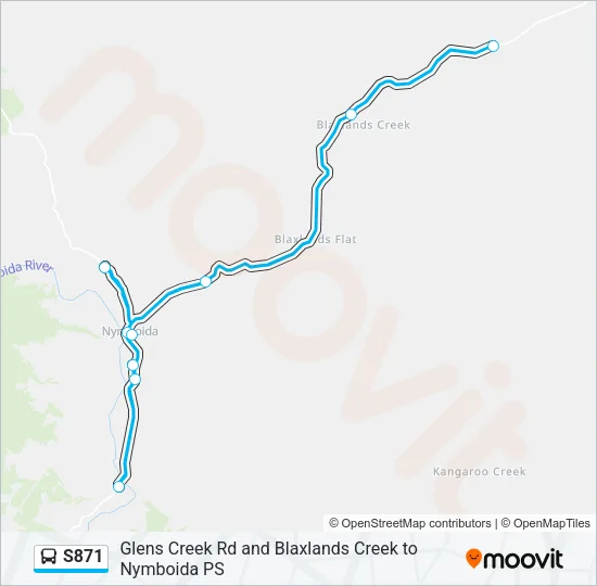 S871 Bus Line Map