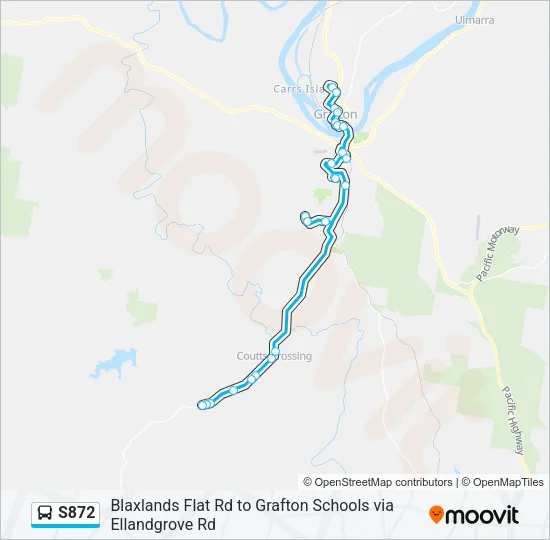S872 Bus Line Map