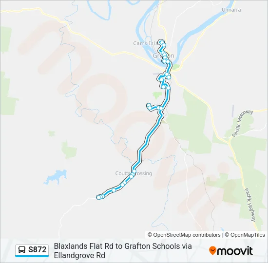 S872 Bus Line Map