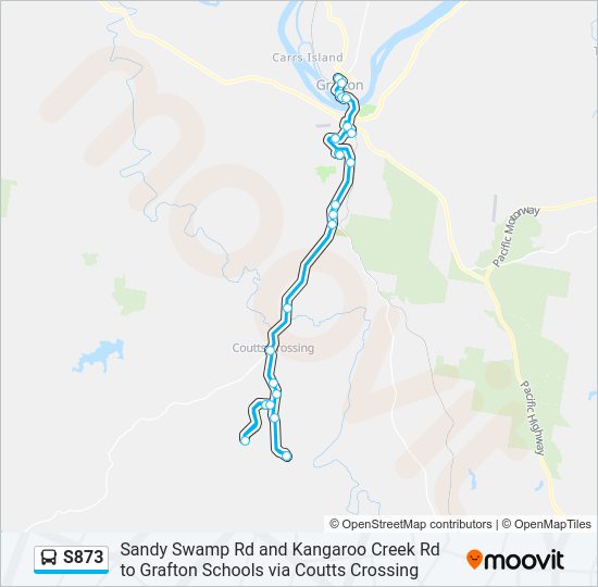 S873 bus Line Map