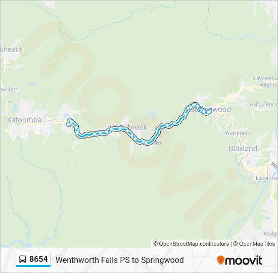 Springwood Bus Map 8654 Route: Schedules, Stops & Maps - Springwood Station (Updated)