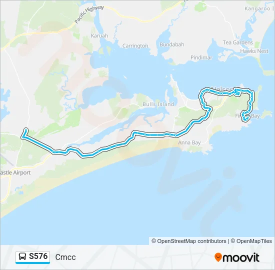 S576 Bus Line Map