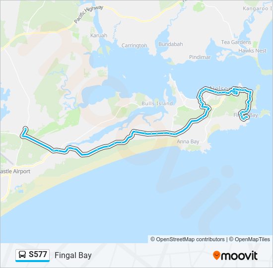 S577 bus Line Map