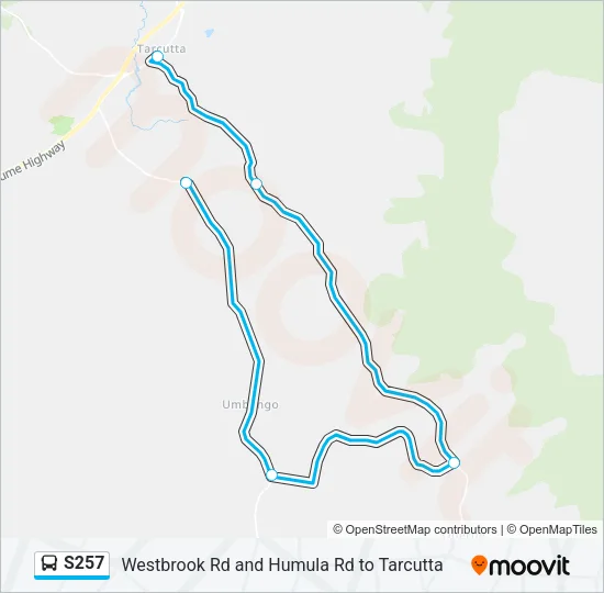 S257 Bus Line Map