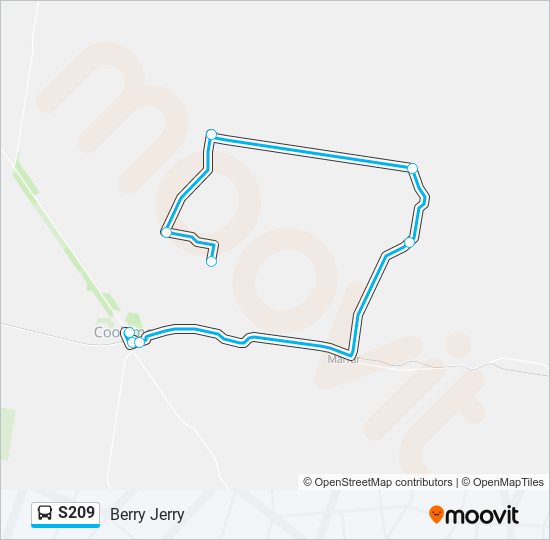 S209 bus Line Map