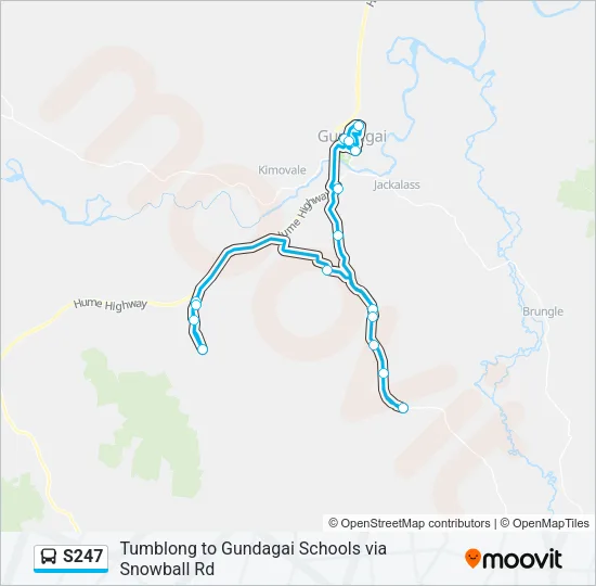 S247 Bus Line Map