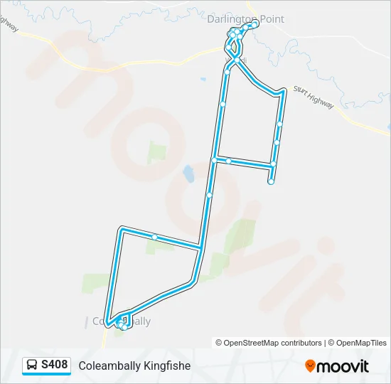 S408 Bus Line Map