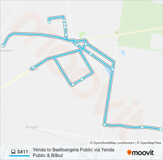 S411 Bus Line Map