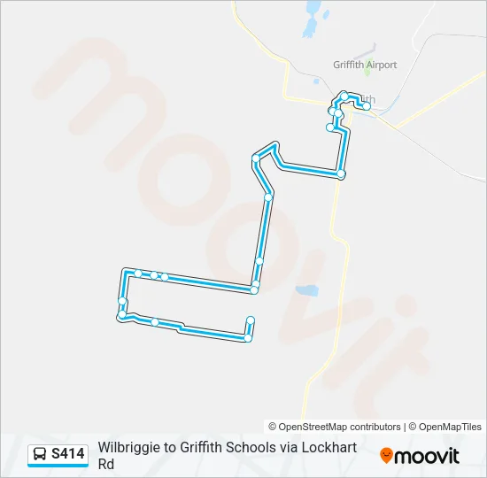 S414 Bus Line Map