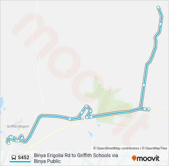 S452 Bus Line Map